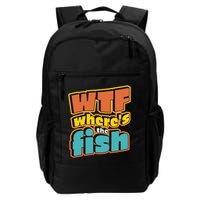 WTF Where's The Fish Funny Backpack