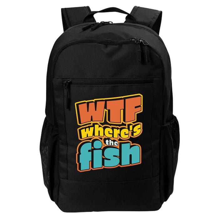 WTF Where's The Fish Funny Backpack