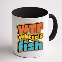 WTF Where's The Fish Funny Mug