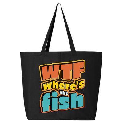 WTF Where's The Fish Funny 25L Jumbo Tote