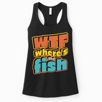 WTF Where's The Fish Funny Womens Tank Top