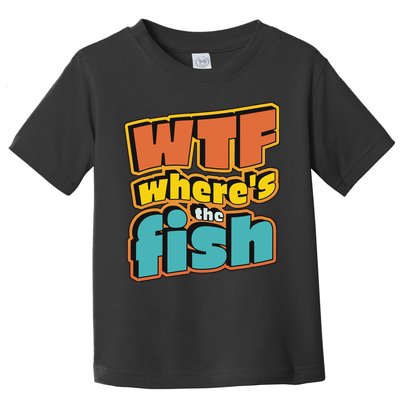 WTF Where's The Fish Funny Toddler T-Shirt