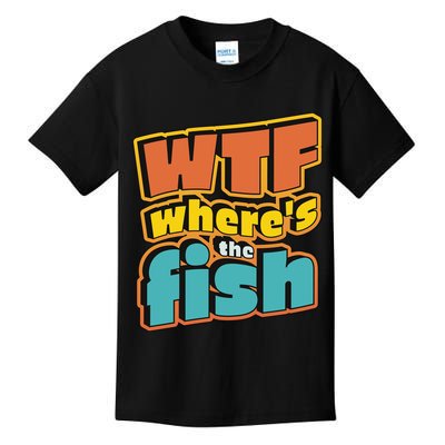 WTF Where's The Fish Funny Kids T-Shirt