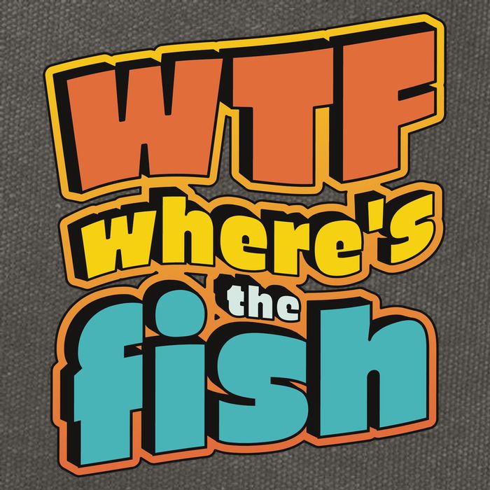 WTF Where's The Fish Funny Cotton Canvas Backpack