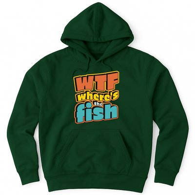 WTF Where's The Fish Funny Hoodie