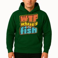 WTF Where's The Fish Funny Hoodie