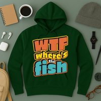 WTF Where's The Fish Funny Hoodie
