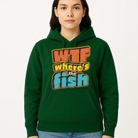 WTF Where's The Fish Funny Hoodie