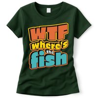 WTF Where's The Fish Funny Womens T-Shirt