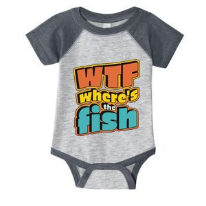 WTF Where's The Fish Funny Infant Baby Jersey Bodysuit