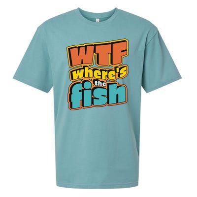 WTF Where's The Fish Funny Sueded Cloud Jersey T-Shirt