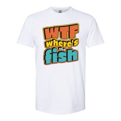 WTF Where's The Fish Funny Softstyle CVC T-Shirt