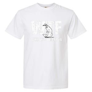 WTF Where's The Fish Funny Fishing Gifts Fathers Day  Garment-Dyed Heavyweight T-Shirt