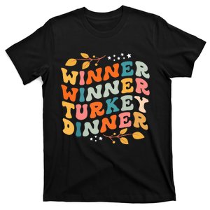 Winner Winner Turkey Dinner Retro Thanksgiving Fall Outfits T-Shirt