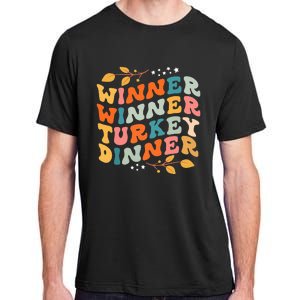 Winner Winner Turkey Dinner Retro Thanksgiving Fall Outfits Adult ChromaSoft Performance T-Shirt