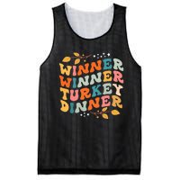 Winner Winner Turkey Dinner Retro Thanksgiving Fall Outfits Mesh Reversible Basketball Jersey Tank