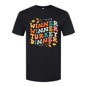 Winner Winner Turkey Dinner Retro Thanksgiving Fall Outfits Softstyle CVC T-Shirt