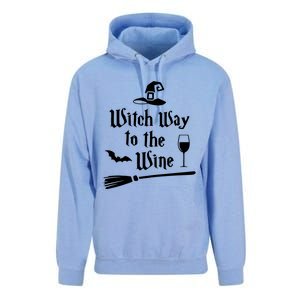 Witch Way To The Wine Funny Wine Drinking Gift Idea Unisex Surf Hoodie