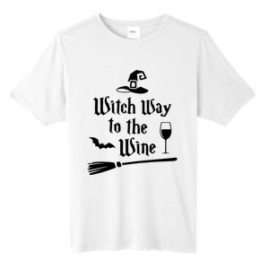 Witch Way To The Wine Funny Wine Drinking Gift Idea Tall Fusion ChromaSoft Performance T-Shirt