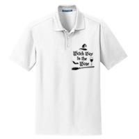 Witch Way To The Wine Funny Wine Drinking Gift Idea Dry Zone Grid Polo