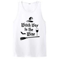 Witch Way To The Wine Funny Wine Drinking Gift Idea PosiCharge Competitor Tank