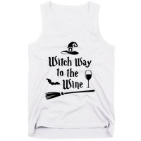 Witch Way To The Wine Funny Wine Drinking Gift Idea Tank Top