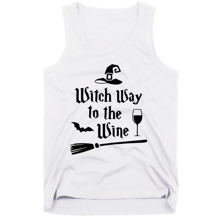 Witch Way To The Wine Funny Wine Drinking Gift Idea Tank Top