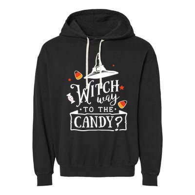 Witch Way To The Candy? Garment-Dyed Fleece Hoodie