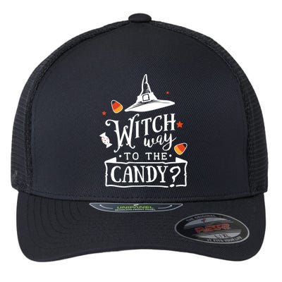 Witch Way To The Candy? Flexfit Unipanel Trucker Cap