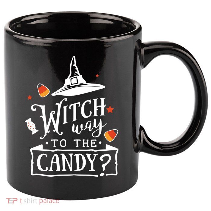 Witch Way To The Candy? 11oz C Handle Ceramic Mug