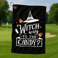 Witch Way To The Candy? Golf Towel