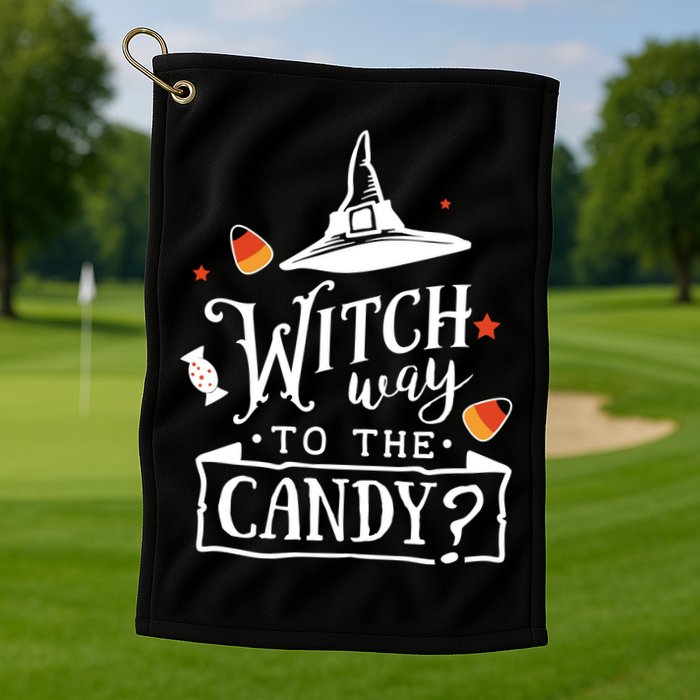 Witch Way To The Candy? Golf Towel