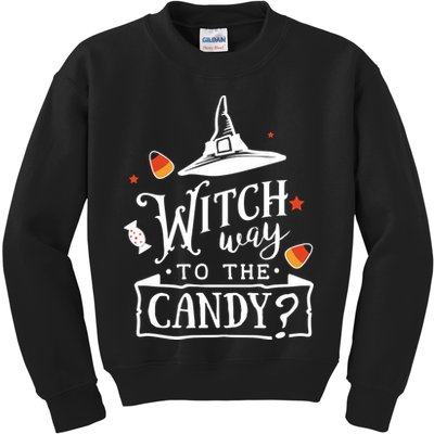 Witch Way To The Candy? Kids Sweatshirt