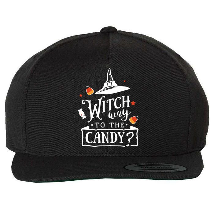 Witch Way To The Candy? Wool Snapback Cap
