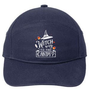 Witch Way To The Candy? 7-Panel Snapback Hat