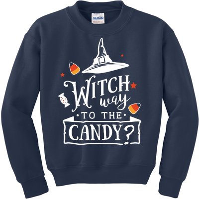 Witch Way To The Candy? Kids Sweatshirt