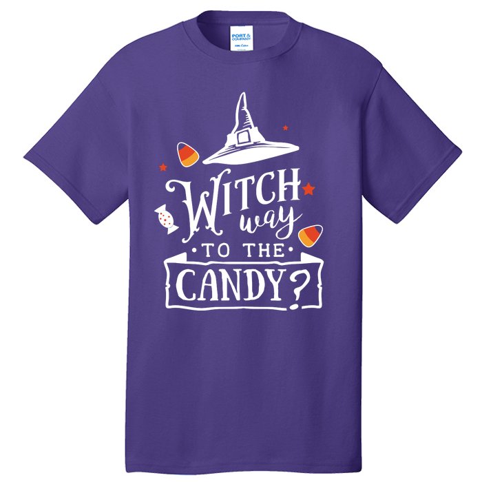 Witch Way To The Candy? Tall T-Shirt