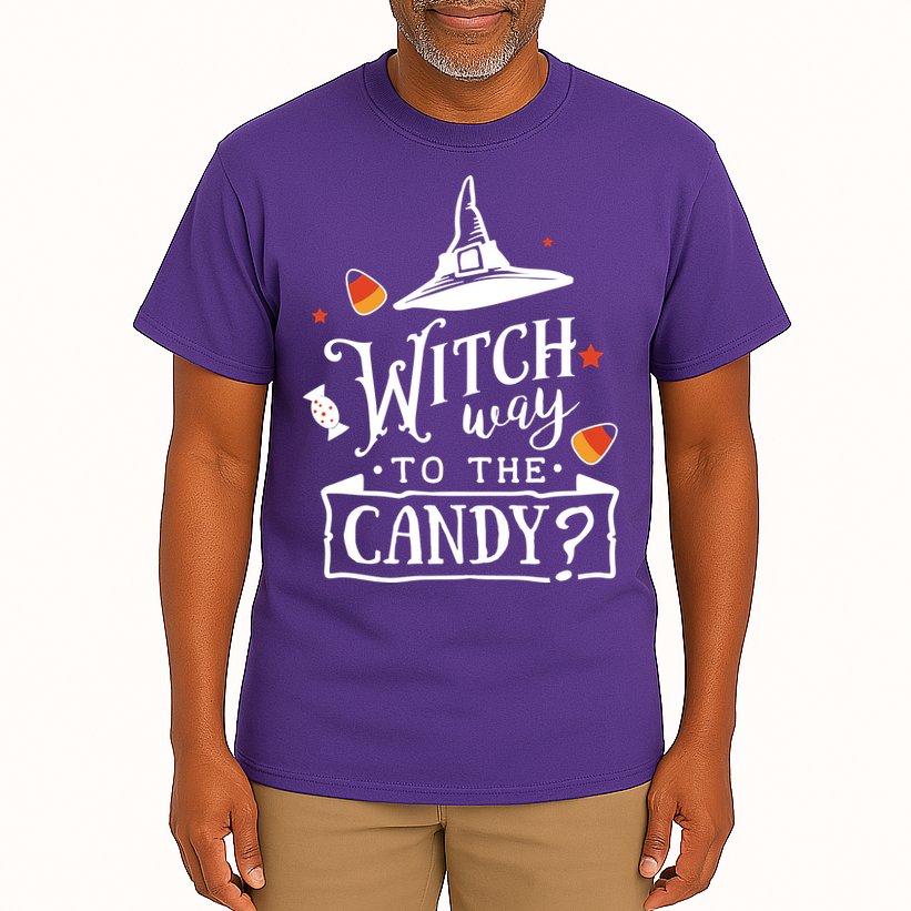 Witch Way To The Candy? Tall T-Shirt