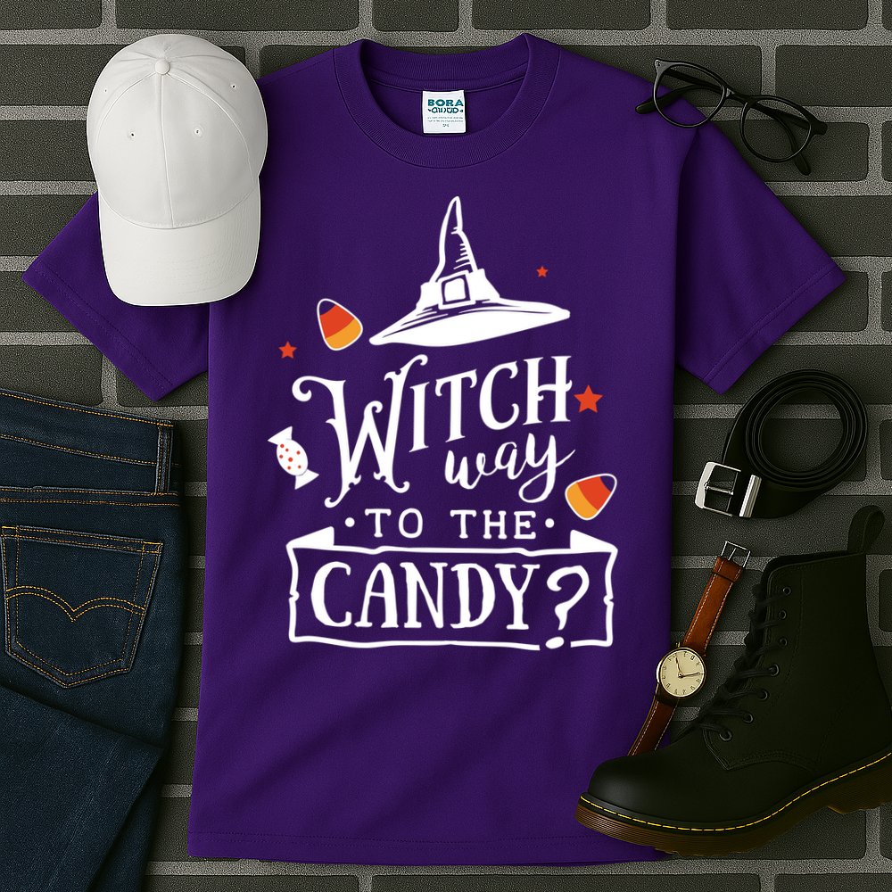 Witch Way To The Candy? Tall T-Shirt