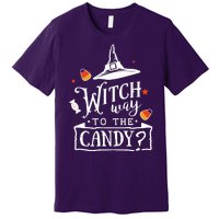 Witch Way To The Candy? Premium T-Shirt