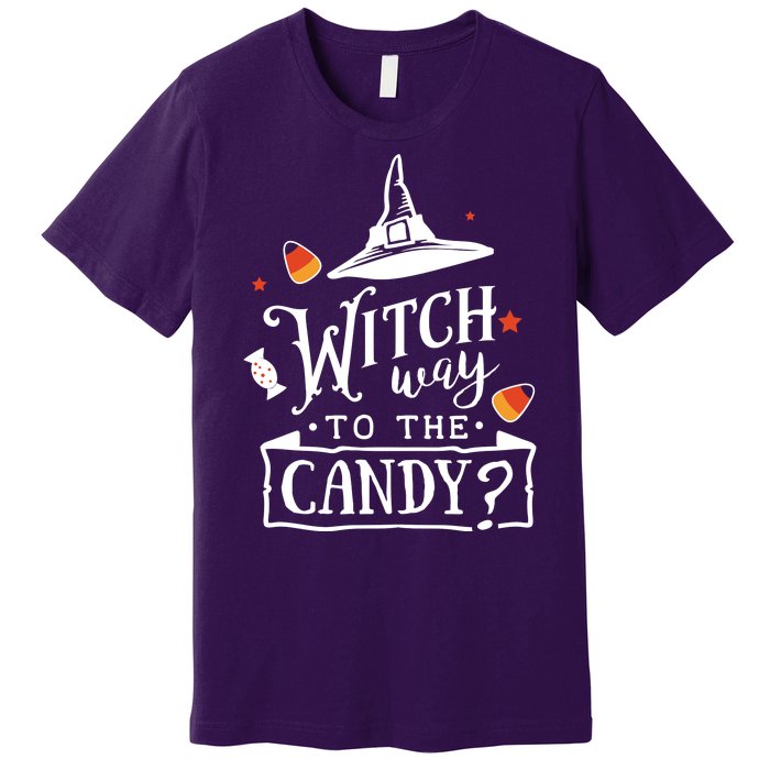 Witch Way To The Candy? Premium T-Shirt