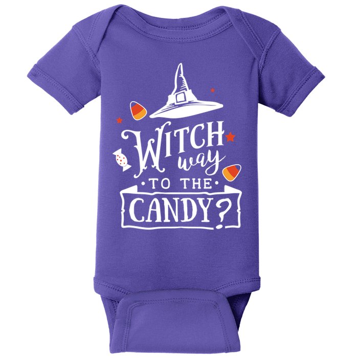 Witch Way To The Candy? Baby Bodysuit