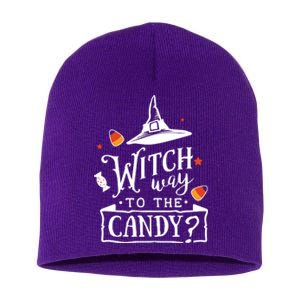 Witch Way To The Candy? Short Acrylic Beanie