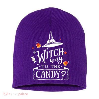 Witch Way To The Candy? Short Acrylic Beanie
