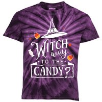 Witch Way To The Candy? Kids Tie-Dye T-Shirt