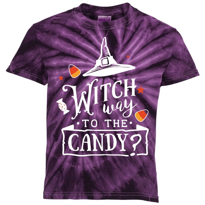 Witch Way To The Candy? Kids Tie-Dye T-Shirt