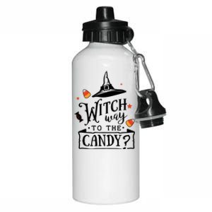 Witch Way To The Candy? Aluminum Water Bottle