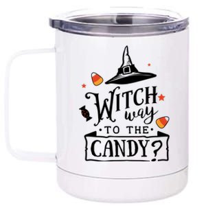 Witch Way To The Candy? 12 oz Stainless Steel Tumbler Cup