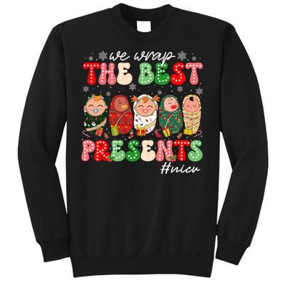 We Wrap The Best Presents Nicu Neonatal Icu Nurse Christmas Sweatshirt