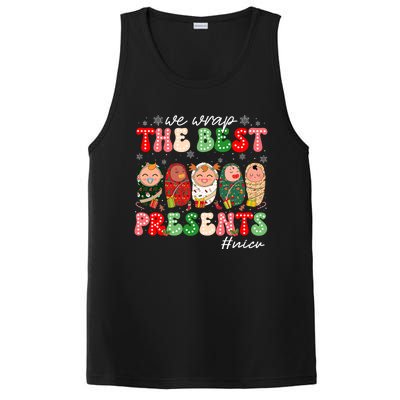 We Wrap The Best Presents Nicu Neonatal Icu Nurse Christmas PosiCharge Competitor Tank